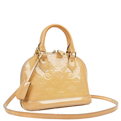 Louis Vuitton Alma BB Beige Monogram Vernis Lederhandtasche, 2013