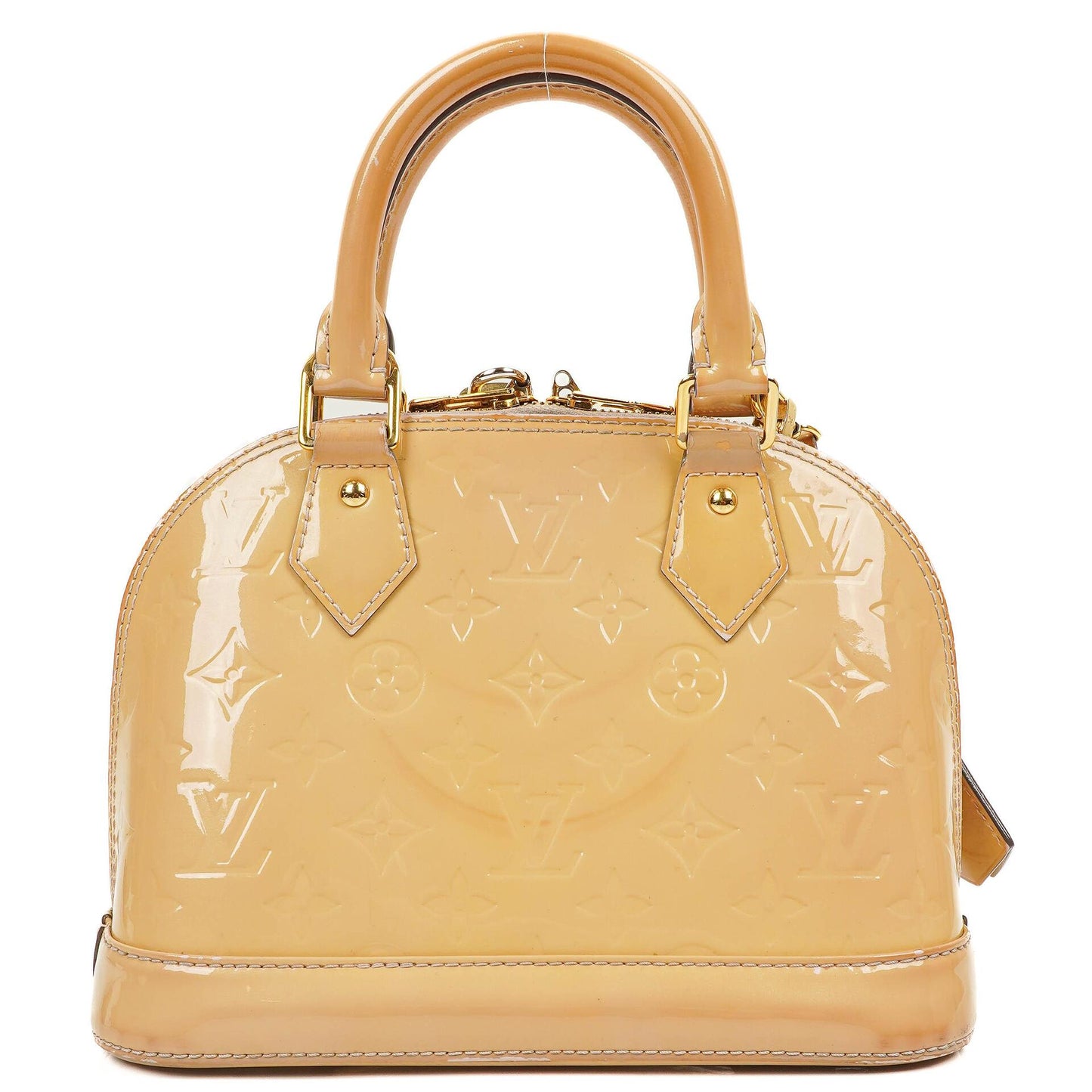 Louis Vuitton Alma BB Beige Monogram Vernis Lederhandtasche, 2013