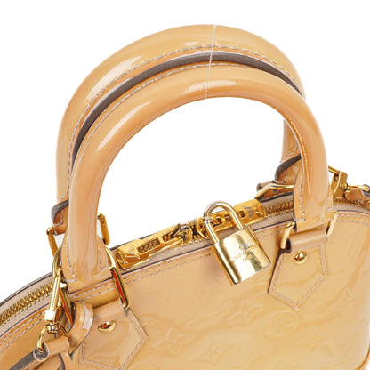 Louis Vuitton Alma BB Beige Monogram Vernis Lederhandtasche, 2013