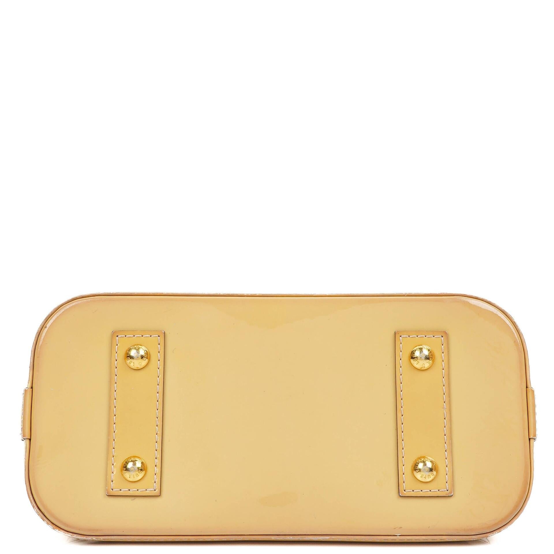 Louis Vuitton Alma BB Beige Monogram Vernis Lederhandtasche, 2013