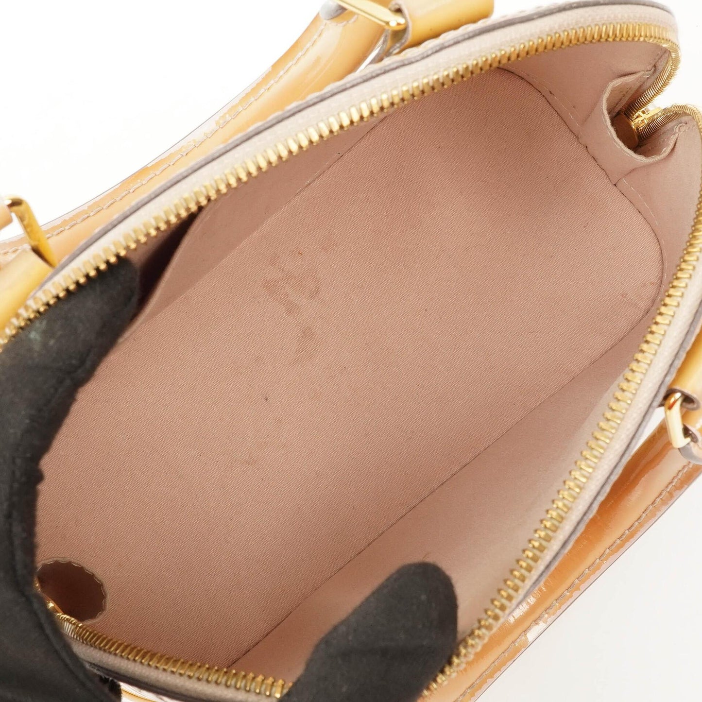 Louis Vuitton Alma BB Beige Monogram Vernis Lederhandtasche, 2013