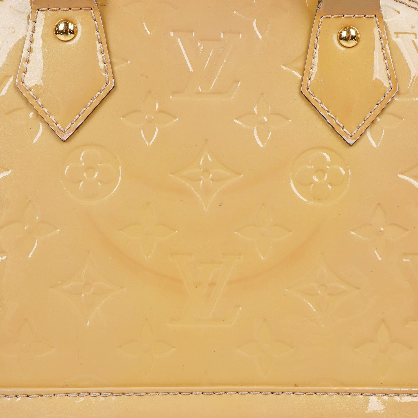 Louis Vuitton Alma BB Beige Monogram Vernis Lederhandtasche, 2013