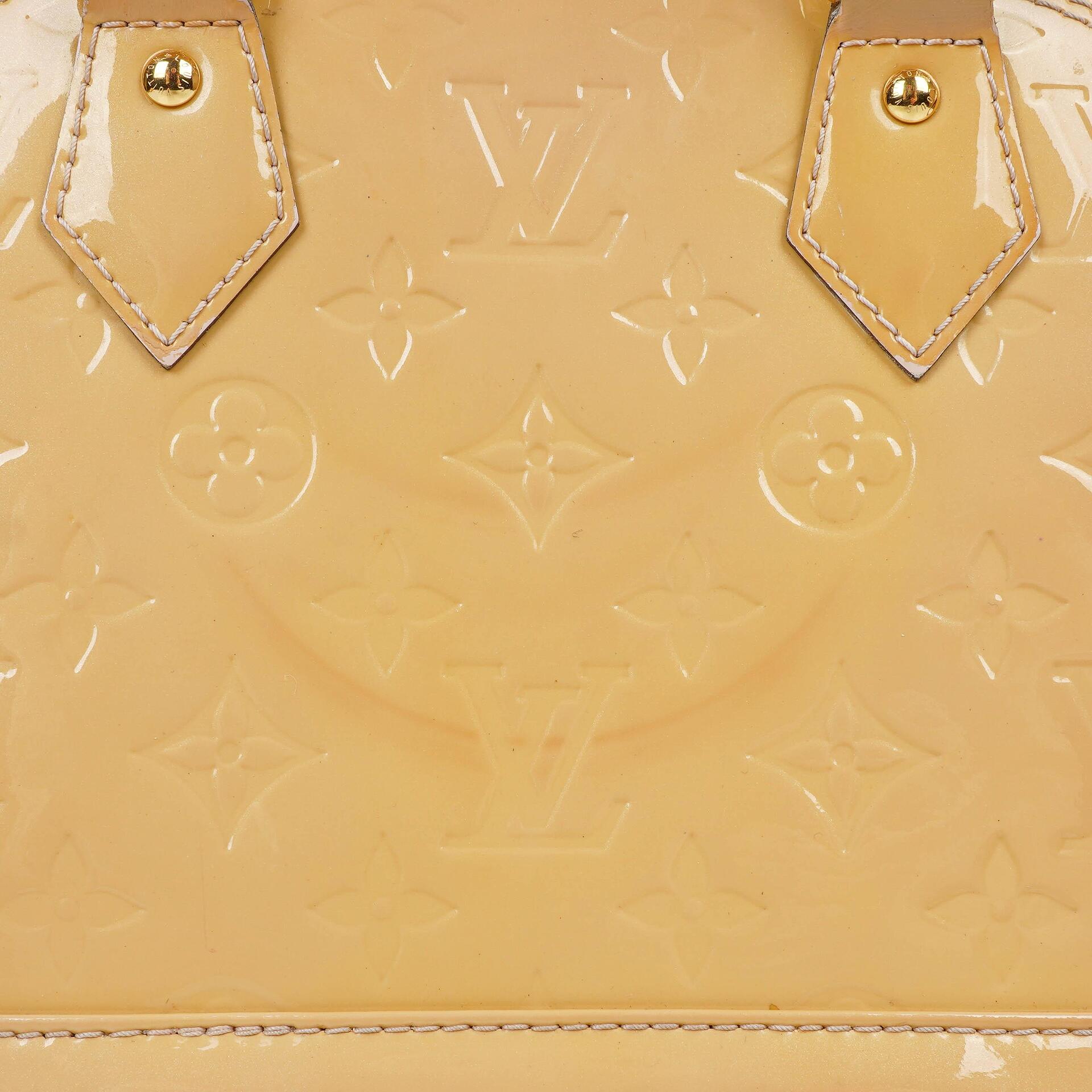 Louis Vuitton Alma BB Beige Monogram Vernis Lederhandtasche, 2013