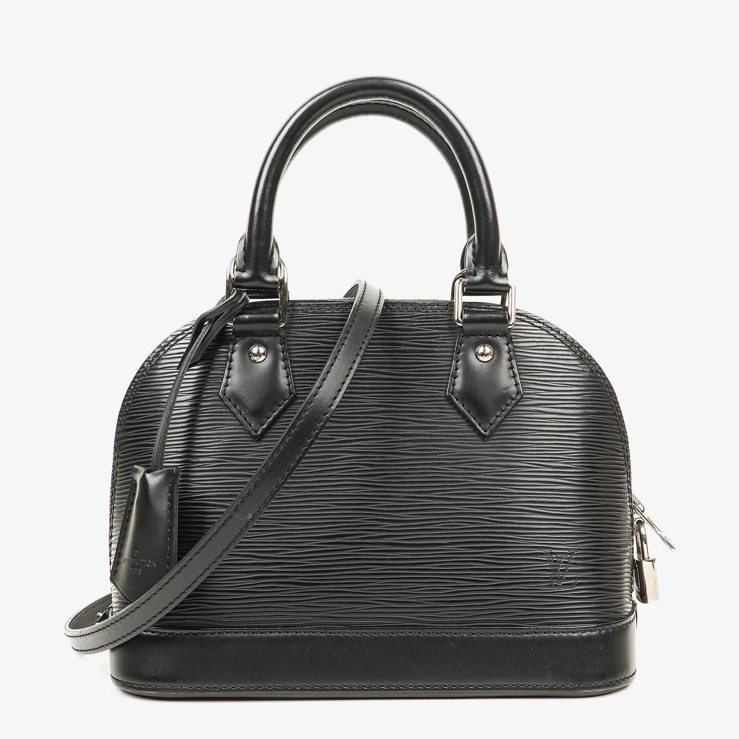 Louis Vuitton Alma BB Handtasche aus schwarzem Epi-Leder