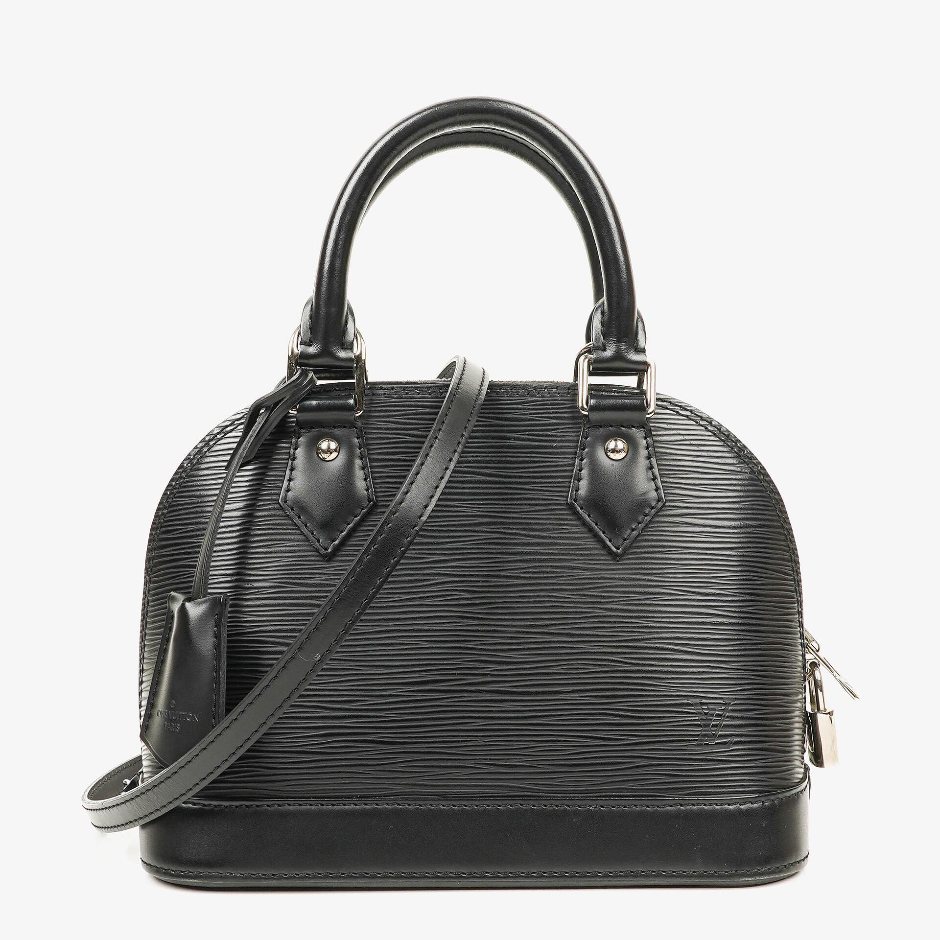 Louis Vuitton Alma BB Handtasche aus schwarzem Epi-Leder