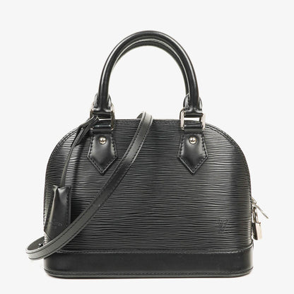 Louis Vuitton Alma BB Handtasche aus schwarzem Epi-Leder