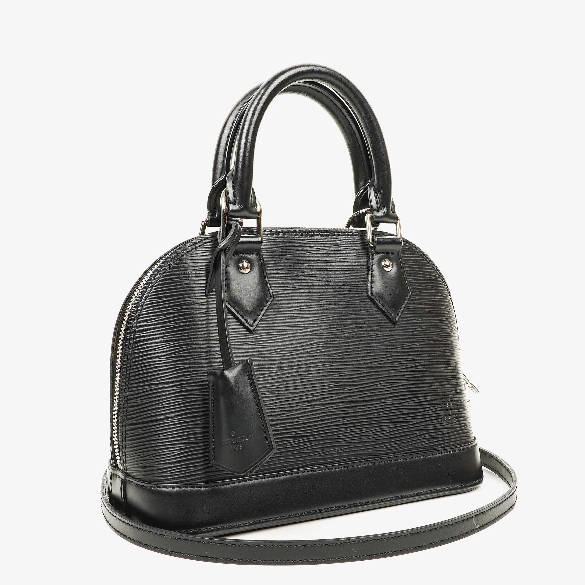 Louis Vuitton Alma BB Handtasche aus schwarzem Epi-Leder