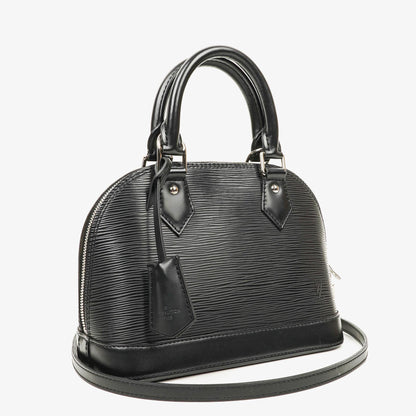 Louis Vuitton Alma BB Handtasche aus schwarzem Epi-Leder
