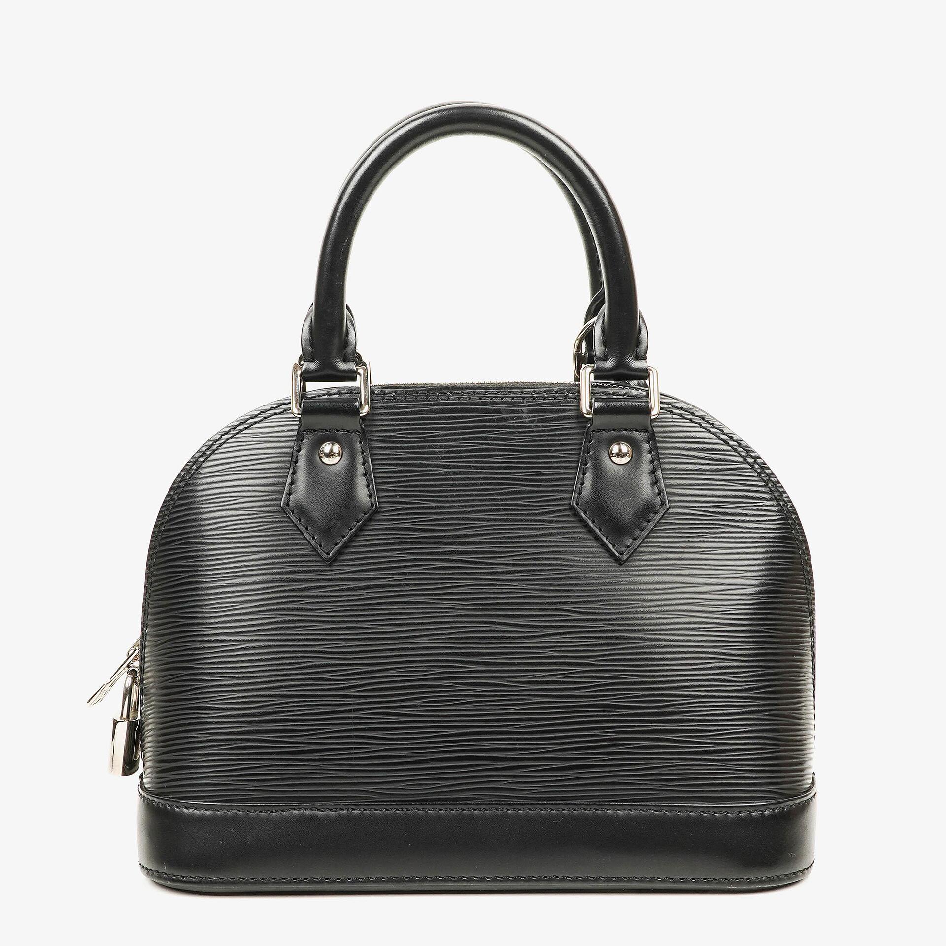 Louis Vuitton Alma BB Handtasche aus schwarzem Epi-Leder