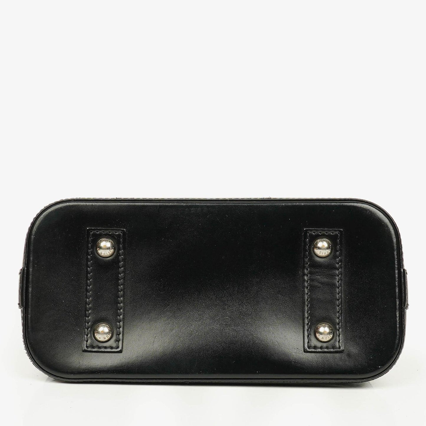 Louis Vuitton Alma BB Handtasche aus blauem Denim Epi Leder