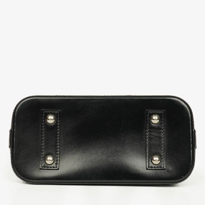 Louis Vuitton Alma BB Handtasche aus blauem Denim Epi Leder