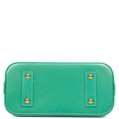 Louis Vuitton Alma BB Blue Lagon Monogram Vernis Leder Umhängetasche