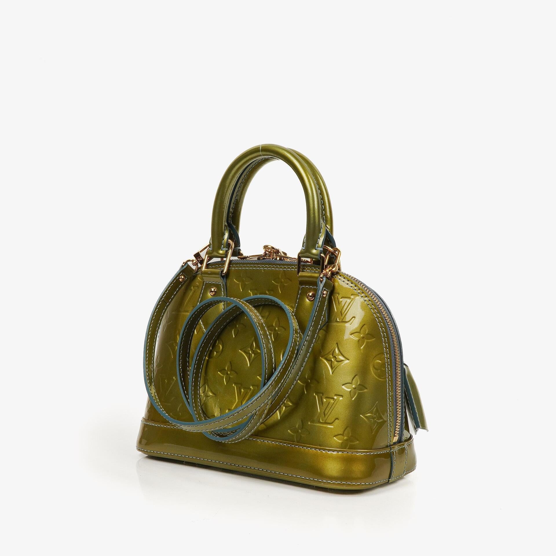 Louis Vuitton Alma BB Tasche Givre Monogram Vernis Leder 2011