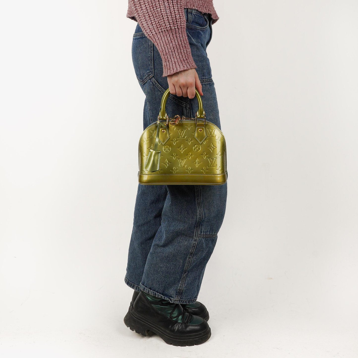 Louis Vuitton Alma BB Tasche Givre Monogram Vernis Leder 2011