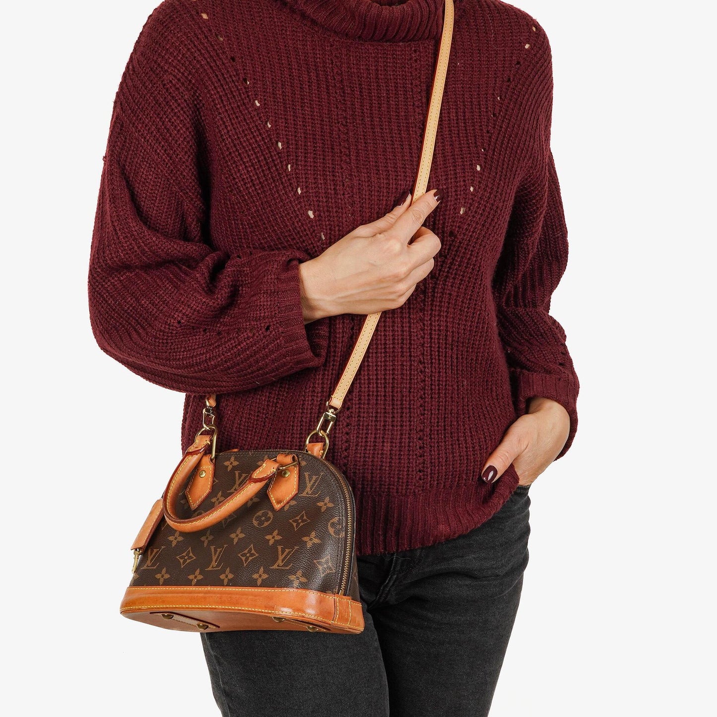 Louis Vuitton Alma BB Handtasche aus Monogram Canvas