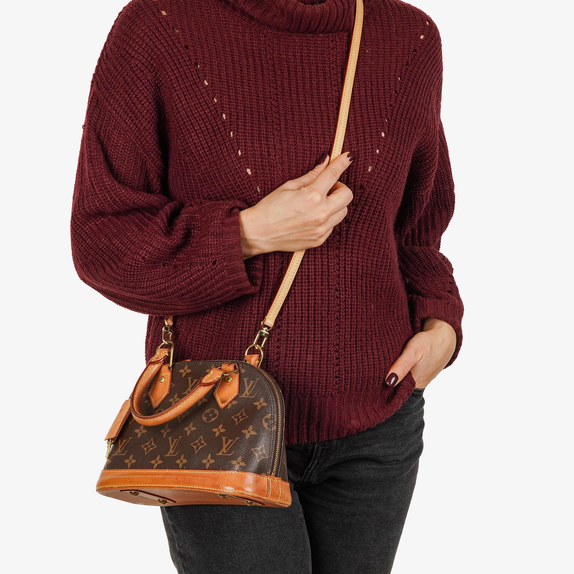 Louis Vuitton Alma BB Handtasche aus Monogram Canvas