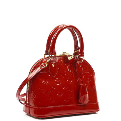 Louis Vuitton Alma BB Pomme D'Amour Monogram Vernis Leder Handtasche