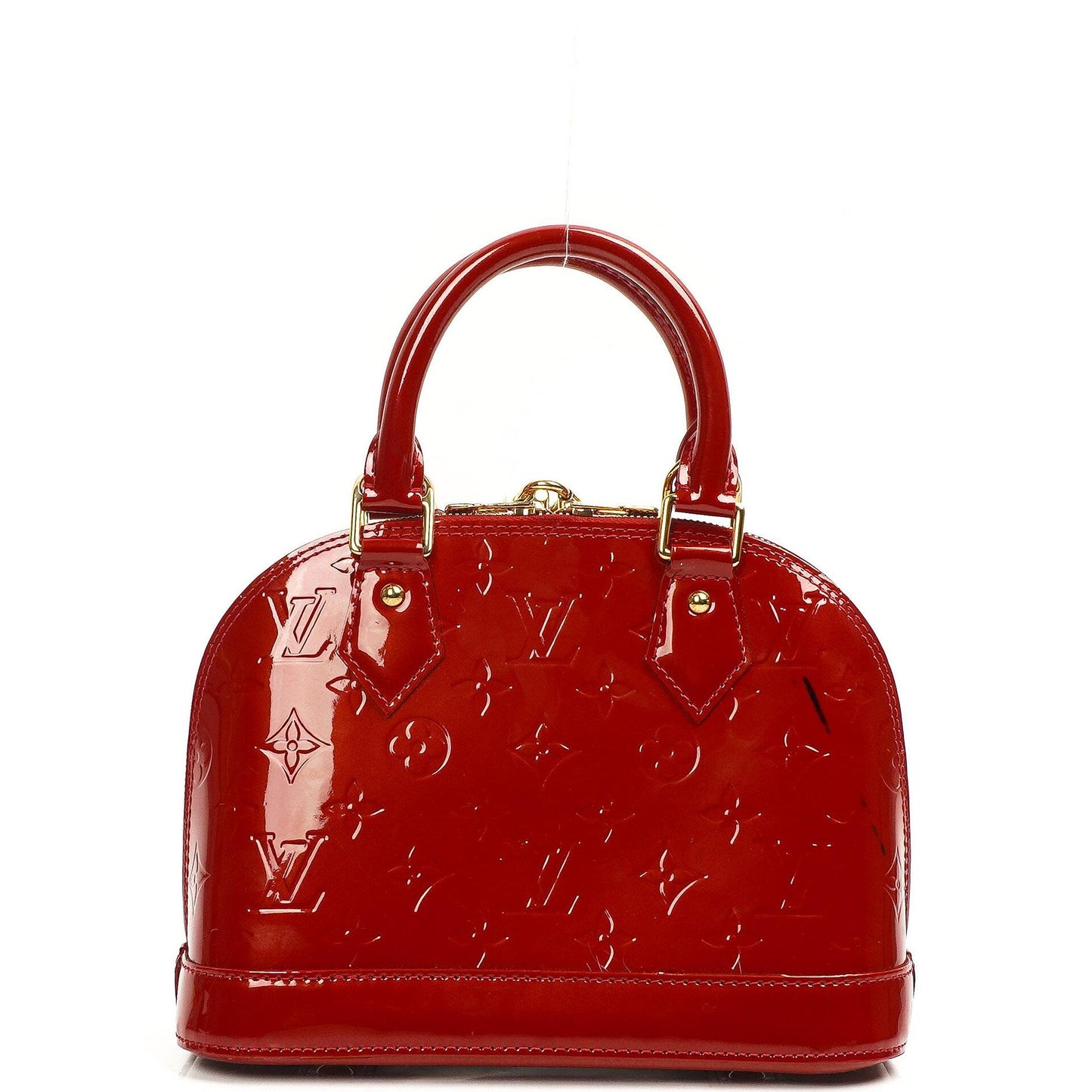 Louis Vuitton Alma BB Pomme D'Amour Monogram Vernis Leder Handtasche