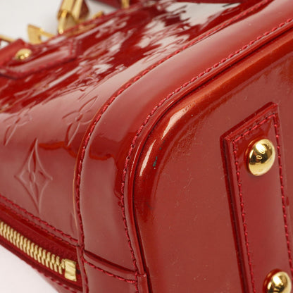 Louis Vuitton Alma BB Pomme D'Amour Monogram Vernis Leder Handtasche