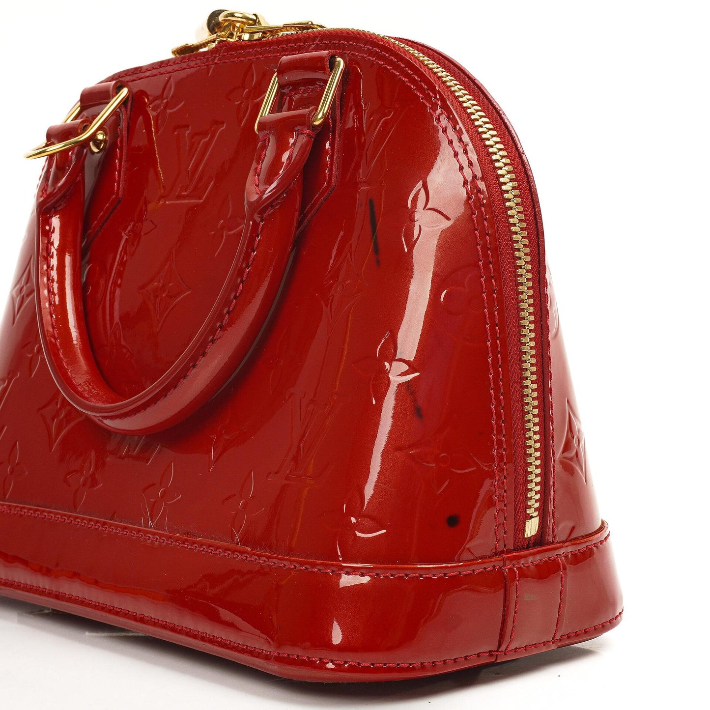 Louis Vuitton Alma BB Pomme D'Amour Monogram Vernis Leder Handtasche