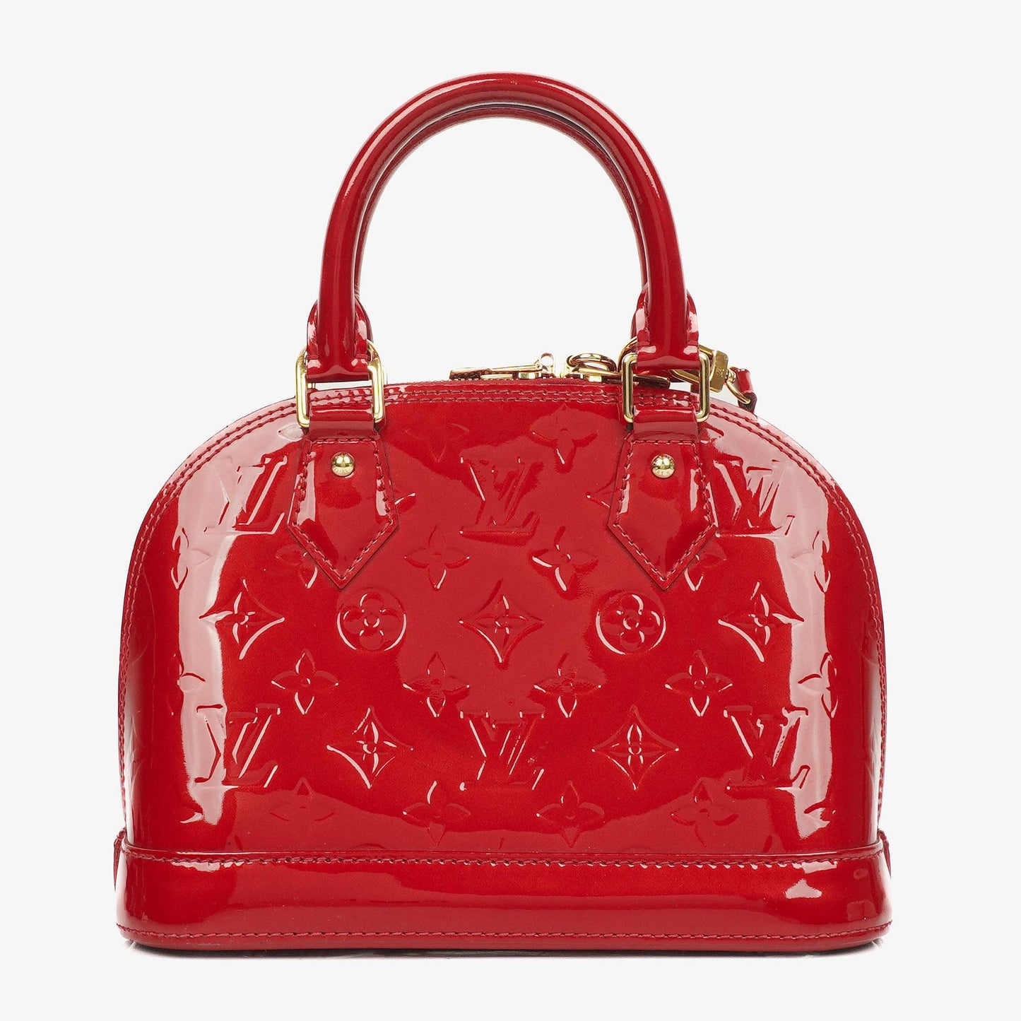 Louis Vuitton Alma BB Handtasche aus Pomme D'Amour Monogram Vernis Leder