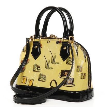 Louis Vuitton Alma BB Sticker Monogram Vernis Leder Handtasche