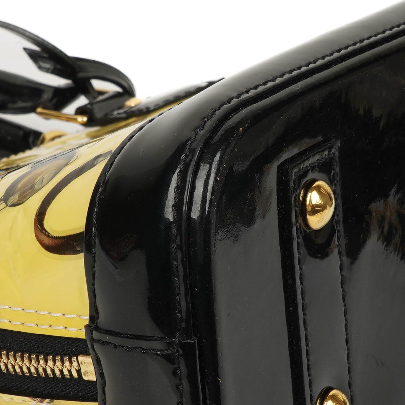 Louis Vuitton Alma BB Sticker Monogram Vernis Leder Handtasche