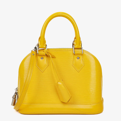 Louis Vuitton Alma BB Handtasche aus gelbem Epi-Leder