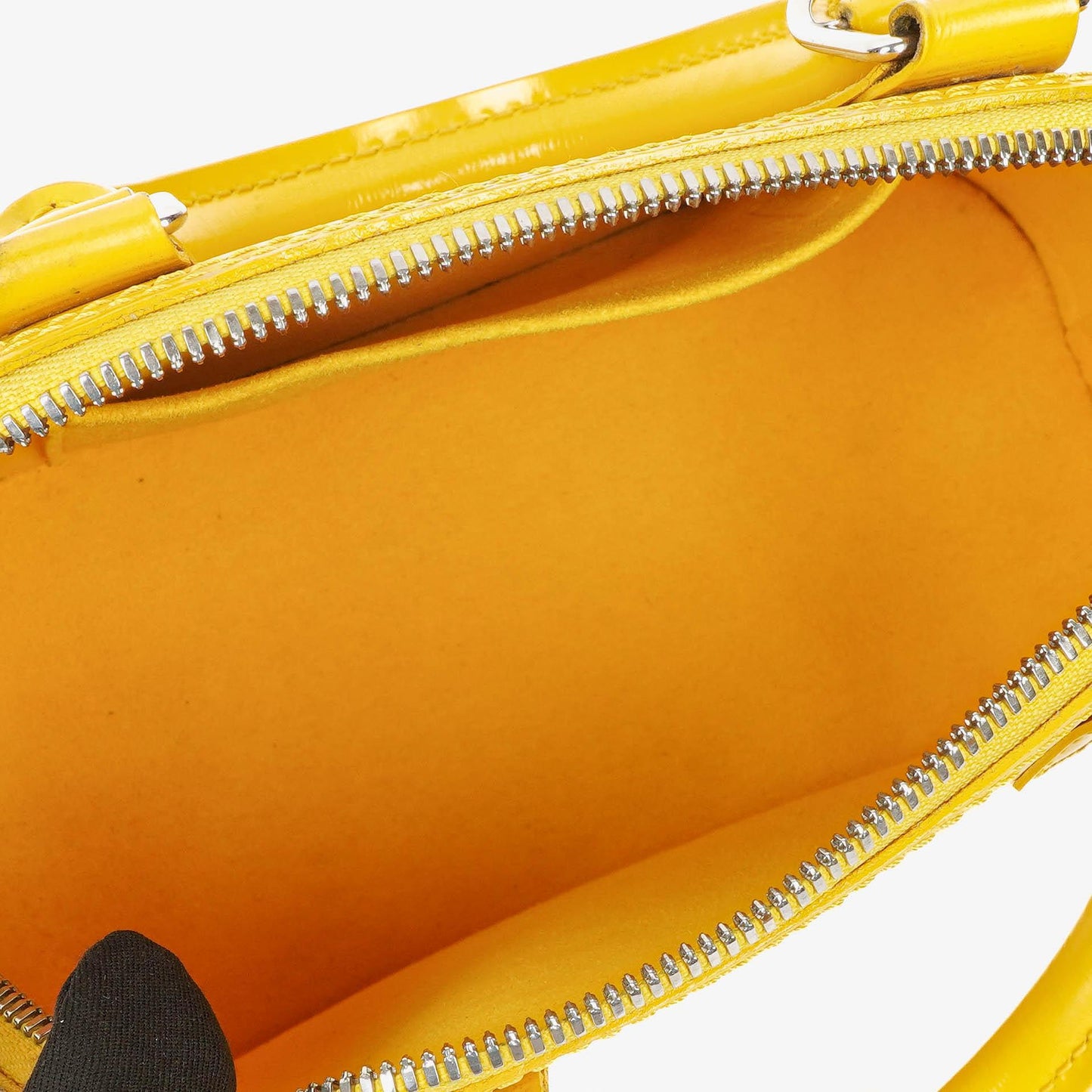 Louis Vuitton Alma BB Handtasche aus gelbem Epi-Leder