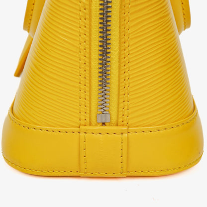 Louis Vuitton Alma BB Handtasche aus gelbem Epi-Leder