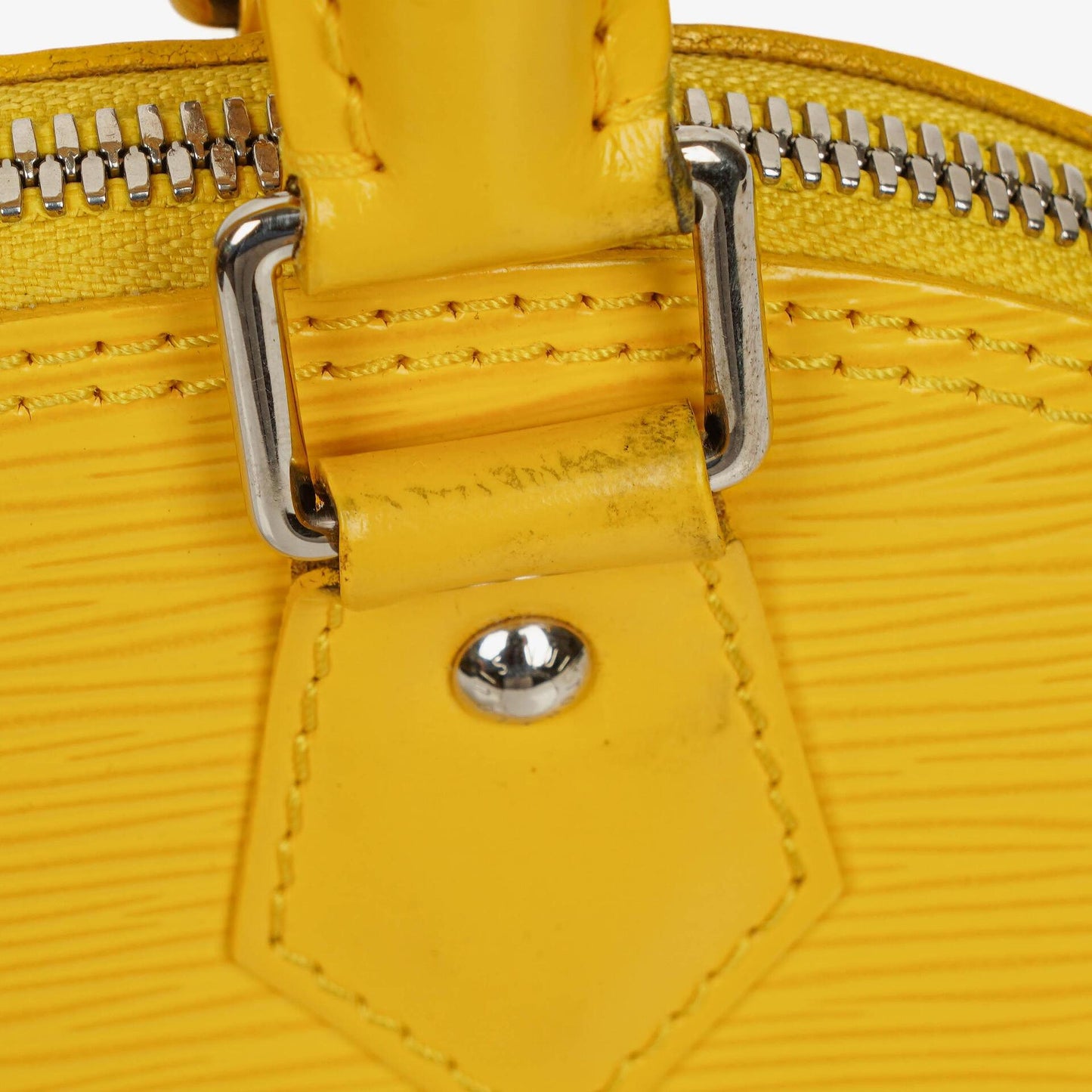 Louis Vuitton Alma BB Handtasche aus gelbem Epi-Leder