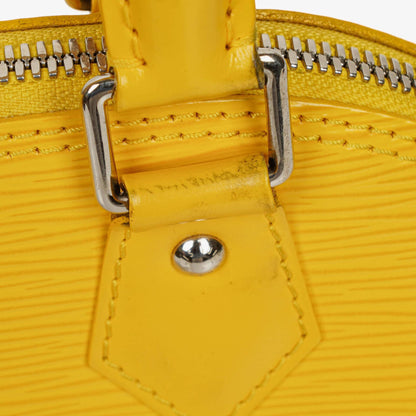 Louis Vuitton Alma BB Handtasche aus gelbem Epi-Leder