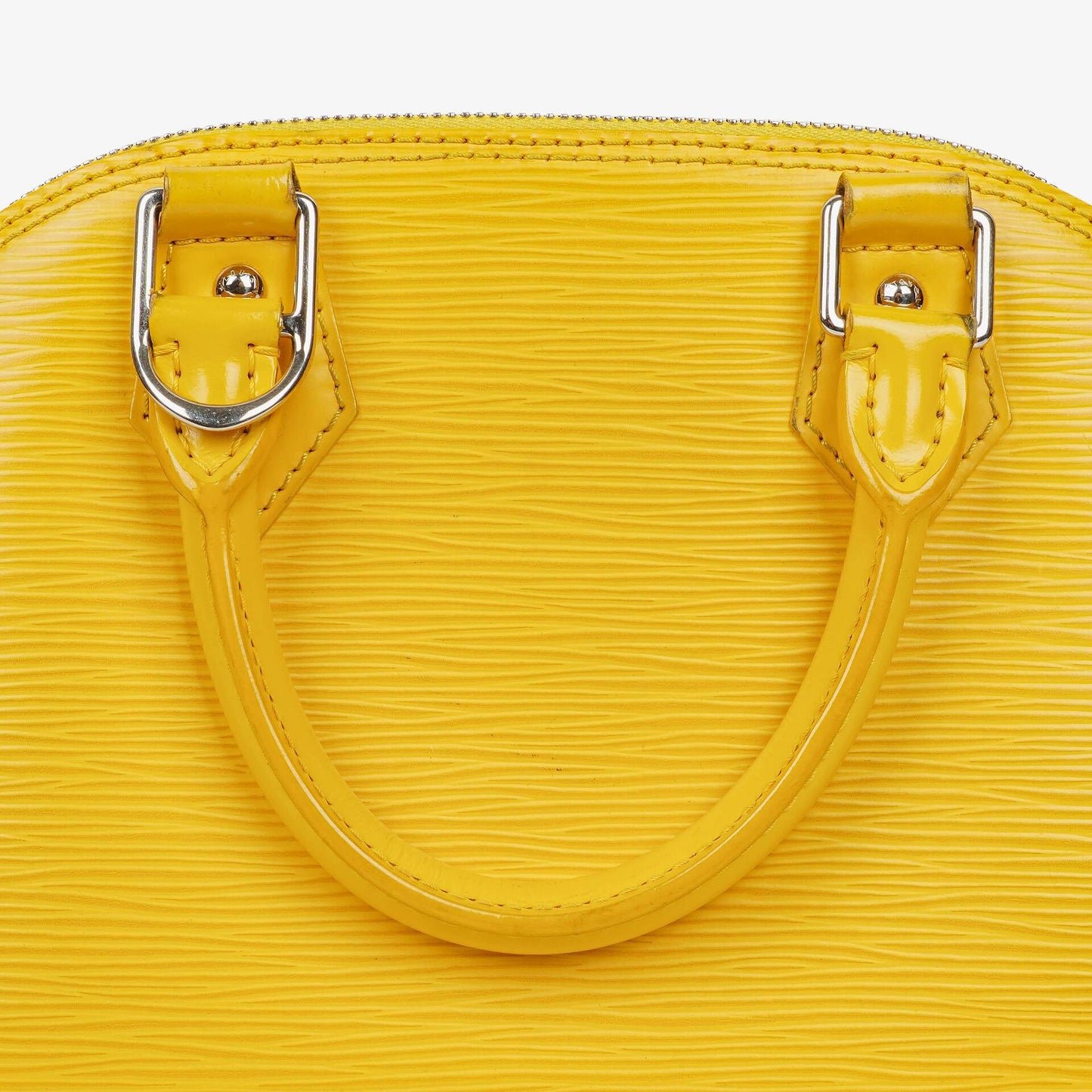 Louis Vuitton Alma BB Handtasche aus gelbem Epi-Leder
