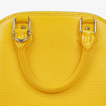 Louis Vuitton Alma BB Handtasche aus gelbem Epi-Leder