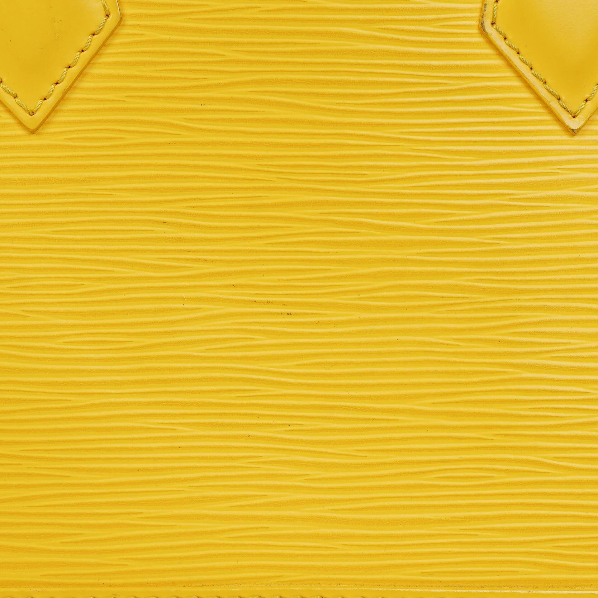 Louis Vuitton Alma BB Handtasche aus gelbem Epi-Leder