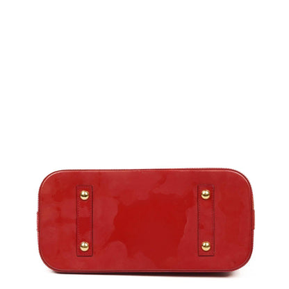 Louis Vuitton Alma MM Rose Indien Monogram Vernis Leder Tasche