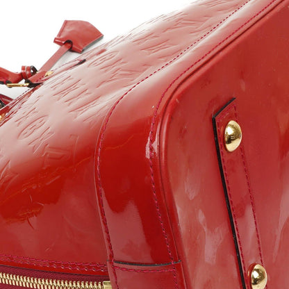 Louis Vuitton Alma MM Rose Indien Monogram Vernis Leder Tasche