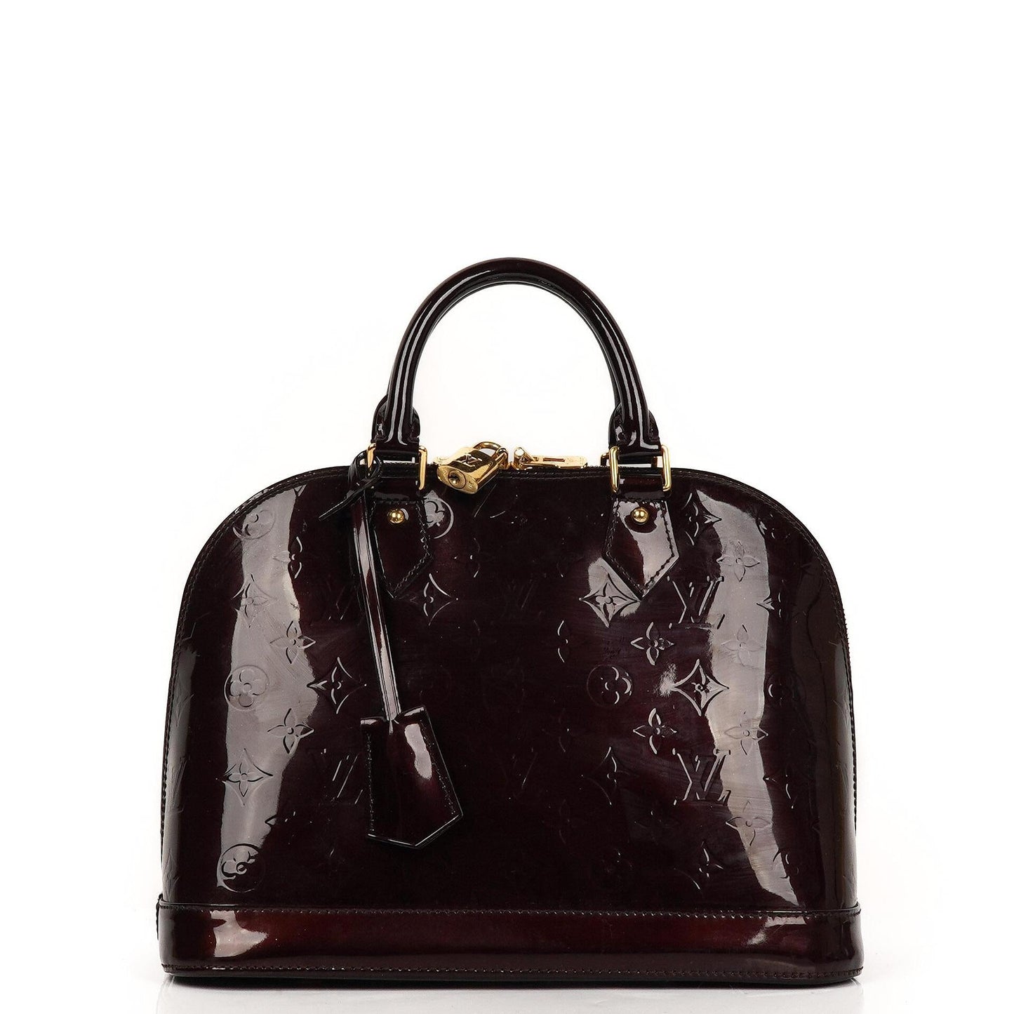 Louis Vuitton Alma PM Amarante Monogram Vernis Leder Handtasche Gut