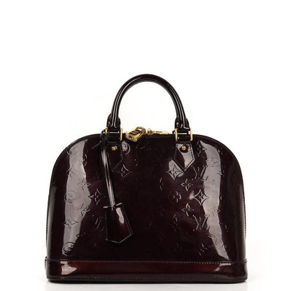 Louis Vuitton Alma PM Amarante Monogram Vernis Leder Handtasche Gut