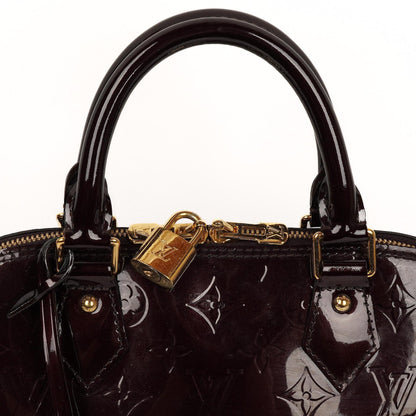 Louis Vuitton Alma PM Amarante Monogram Vernis Leder Handtasche Gut