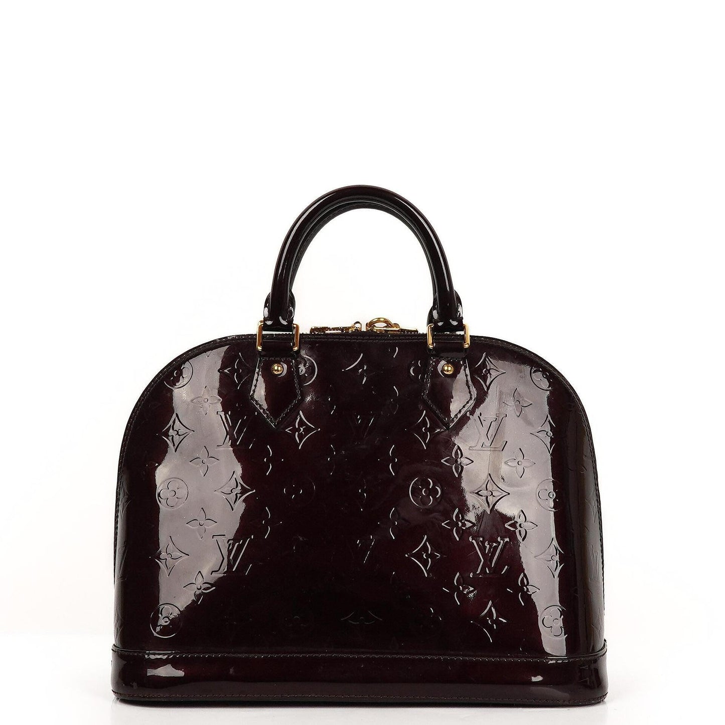 Louis Vuitton Alma PM Amarante Monogram Vernis Leder Handtasche Gut