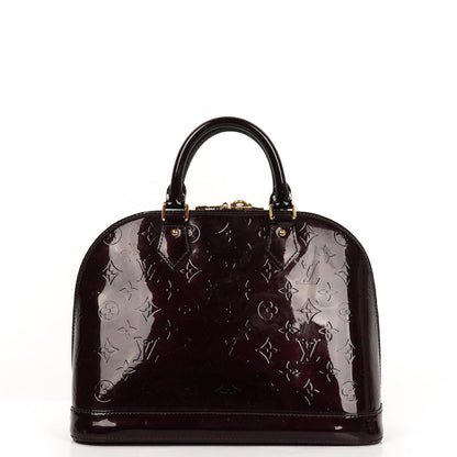 Louis Vuitton Alma PM Amarante Monogram Vernis Leder Handtasche Gut