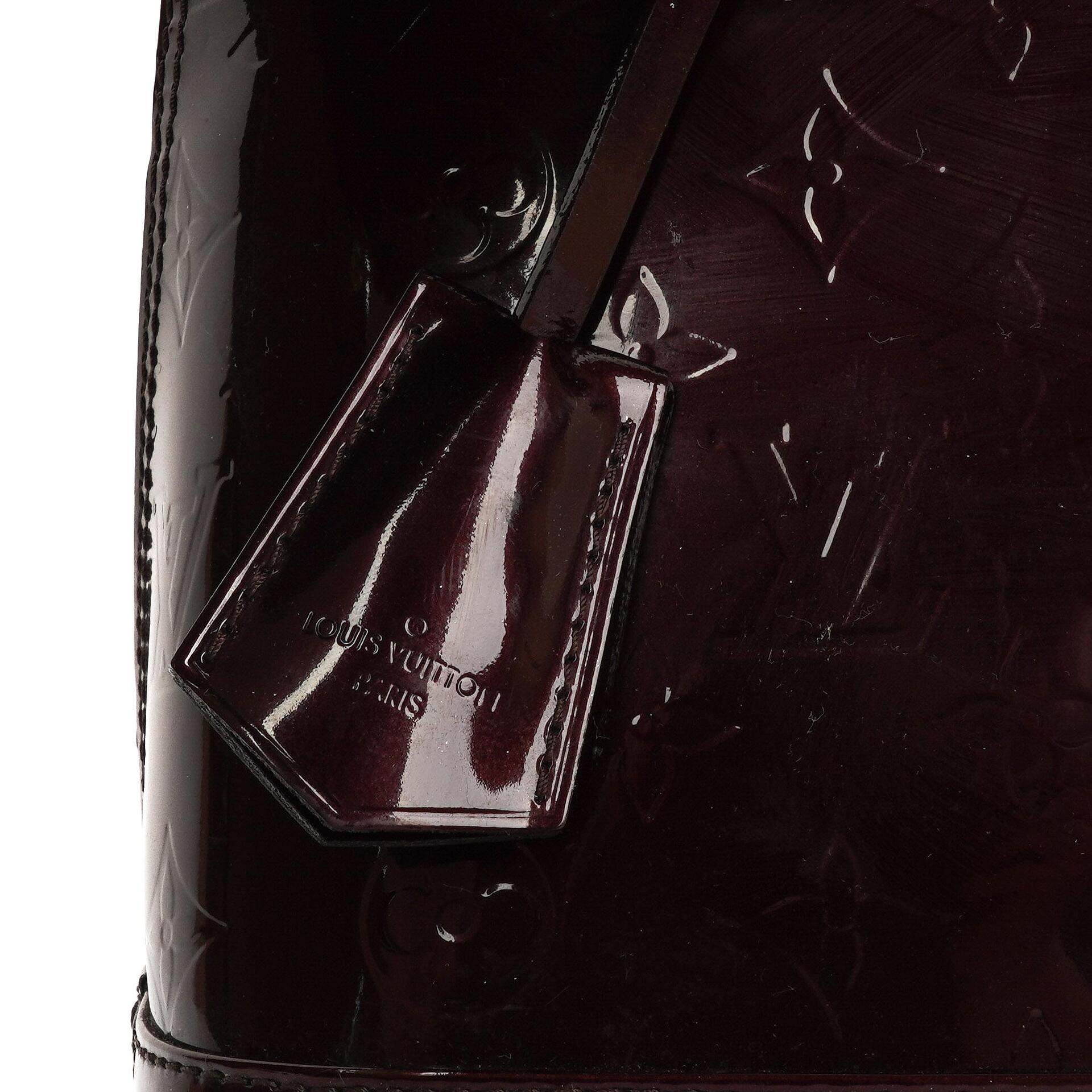 Louis Vuitton Alma PM Amarante Monogram Vernis Leder Handtasche Gut