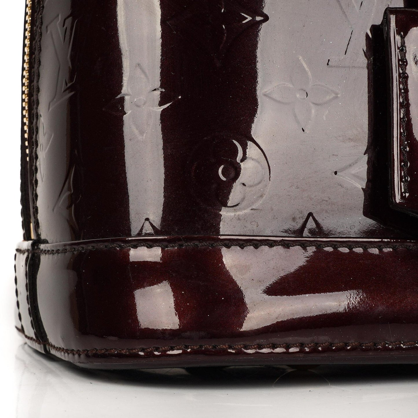 Louis Vuitton Alma PM Amarante Monogram Vernis Leder Handtasche Gut