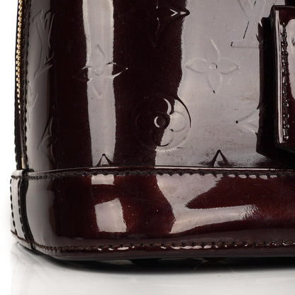 Louis Vuitton Alma PM Amarante Monogram Vernis Leder Handtasche Gut