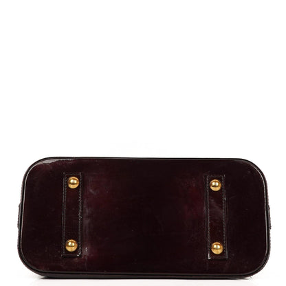 Louis Vuitton Alma PM Amarante Monogram Vernis Leder Handtasche Gut