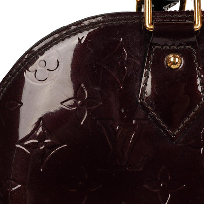 Louis Vuitton Alma PM Amarante Monogram Vernis Leder Handtasche Gut