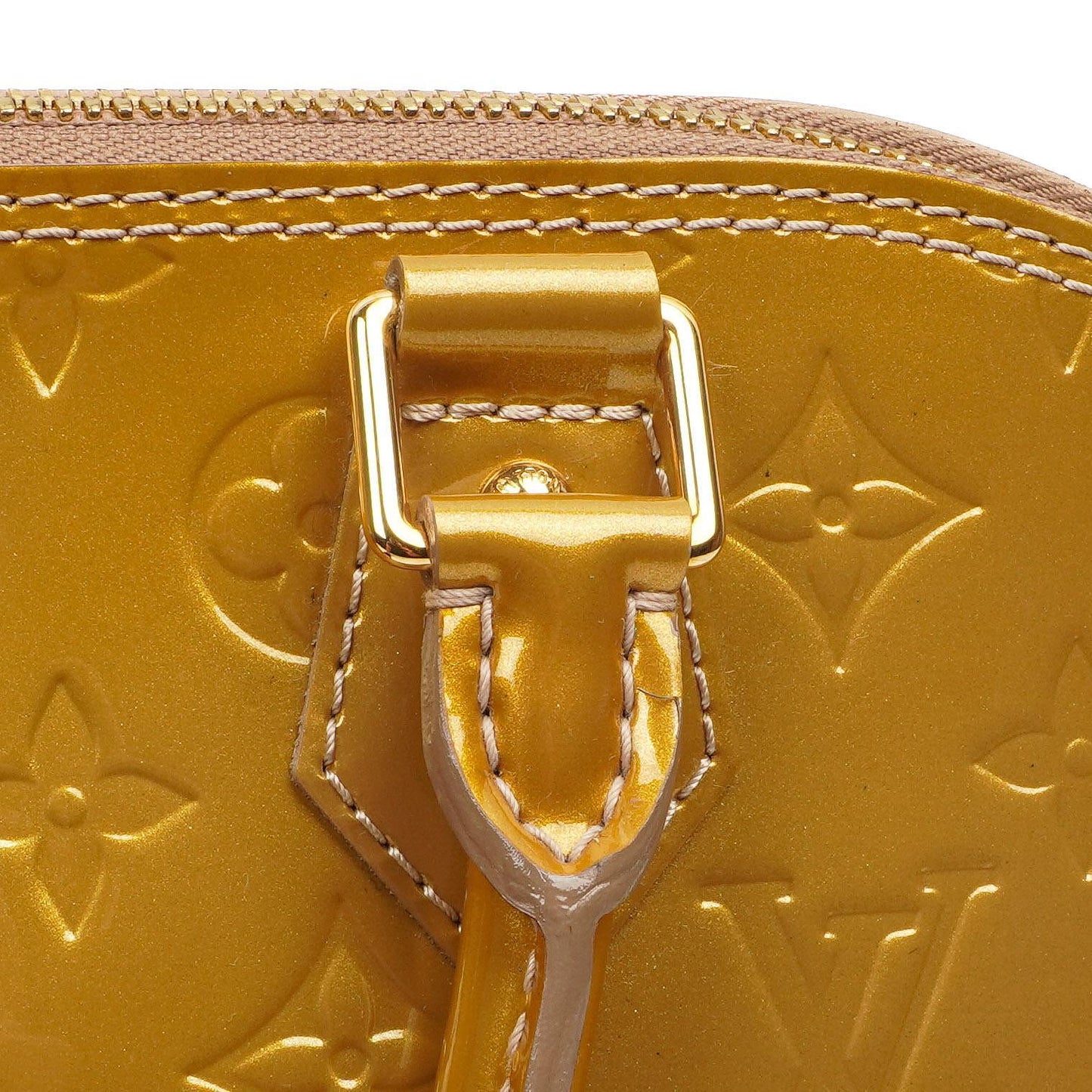 Louis Vuitton Alma PM Beige Poudre Monogram Vernis Leder Tasche
