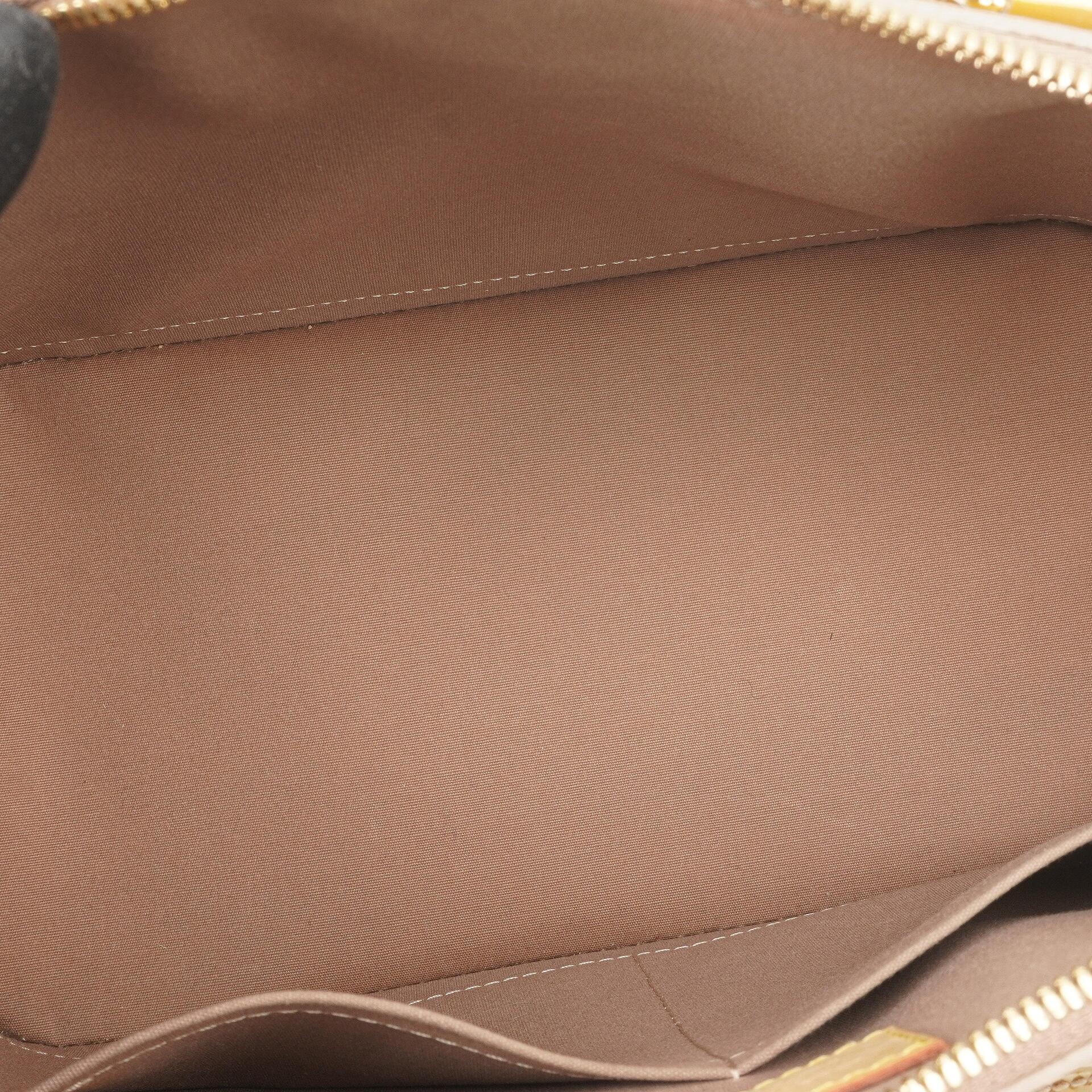 Louis Vuitton Alma PM Beige Poudre Monogram Vernis Leder Tasche