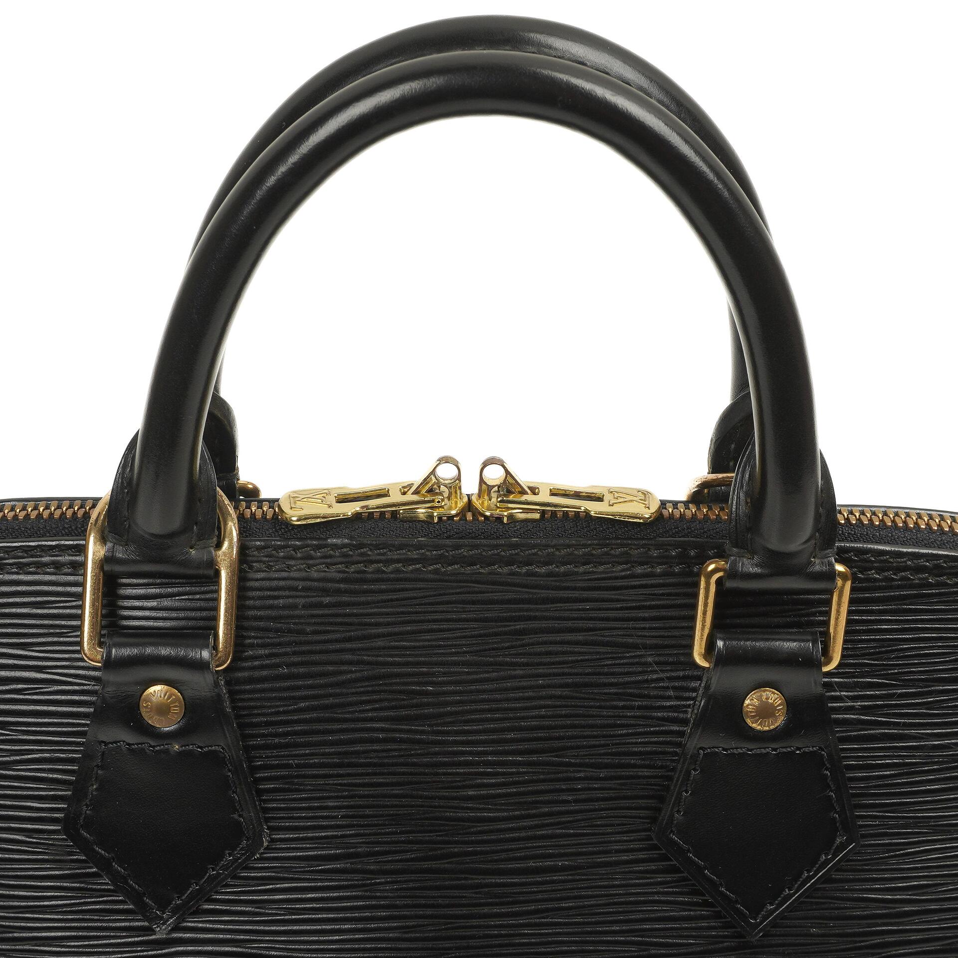 Louis Vuitton Alma PM Schwarze EPI Leder Tasche